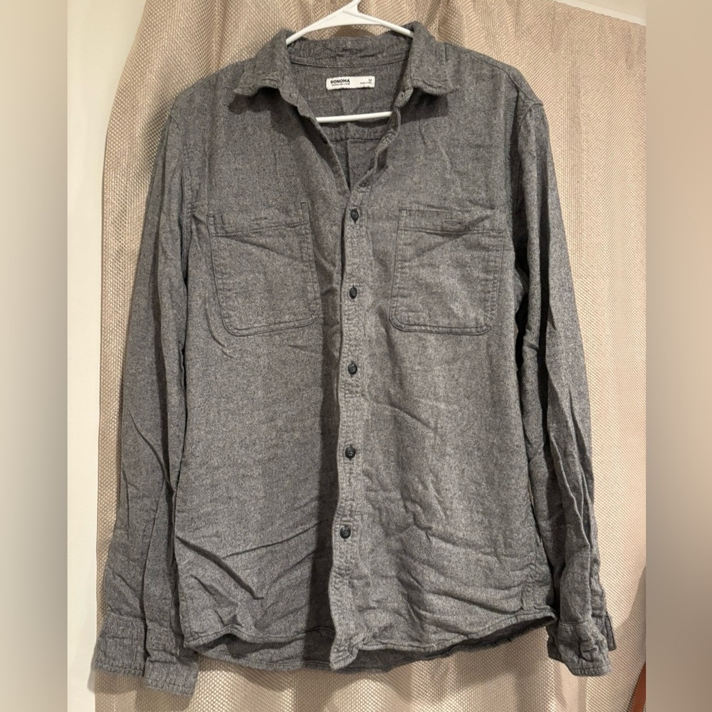 Sonoma Charcoal Button-Up Shirt
